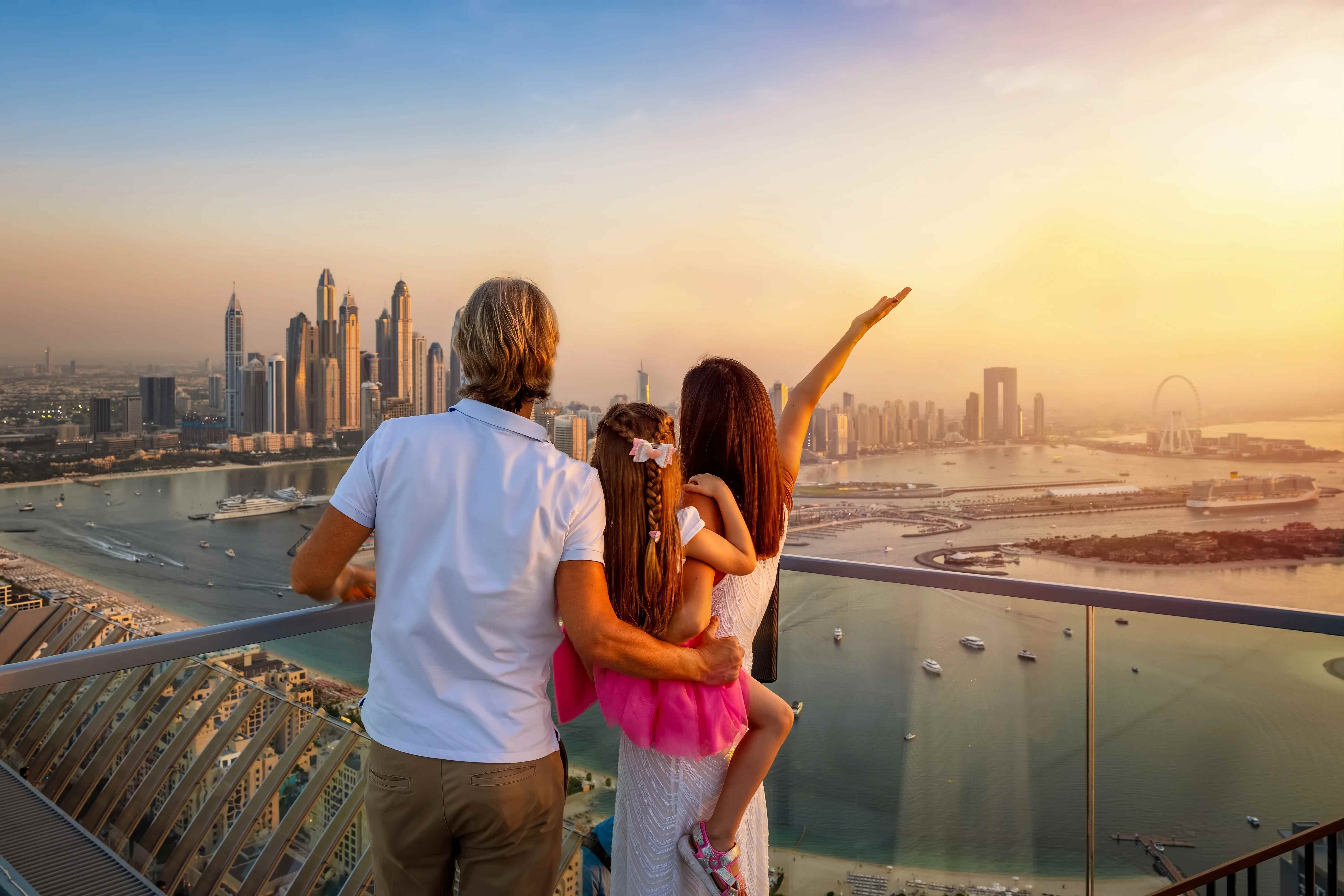 Happy family in Dubai
